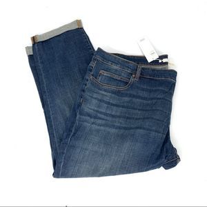 Eileen Fisher Brand New Organic Cotton Boyfriend Stretch Jean